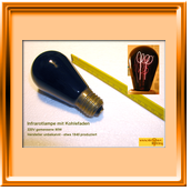 Infrarot-Kohlefadenlampe 220V 90W