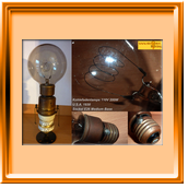 Kohlefadenlampe 110V 200W  U.S.A. 1930  Bild1